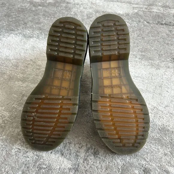 Dr. Doc Martens Boots Womens Size 9 Lace Up Combat White Leather 11821 - Picture 9 of 11